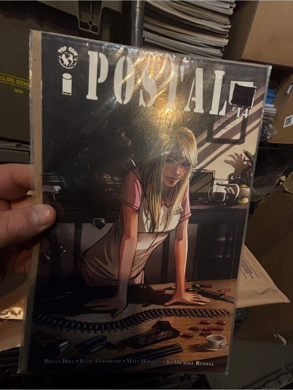 Postal #14 Comic Book Coffee Table Book - Blonde Cover (Pink, Black)